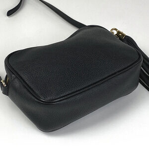 Gucci Shoulder Black Bag Soho Leather Crossbody